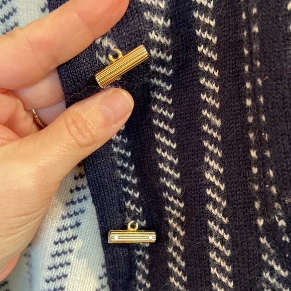 ♥️ HOST PICK ♥️ DEVERNOUS PARIS wool blend navy ladyjacket M - Picture 5 of 14